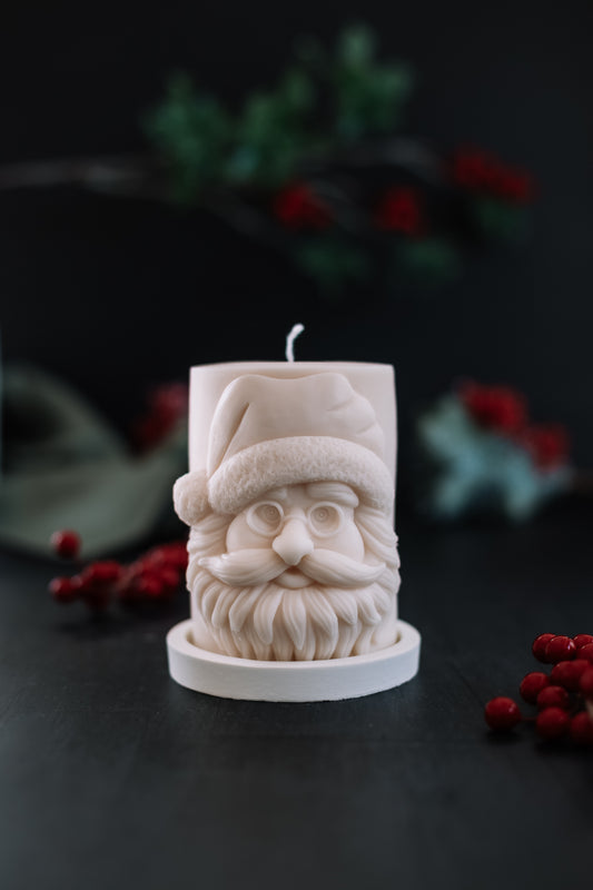 Santa Pillar candle