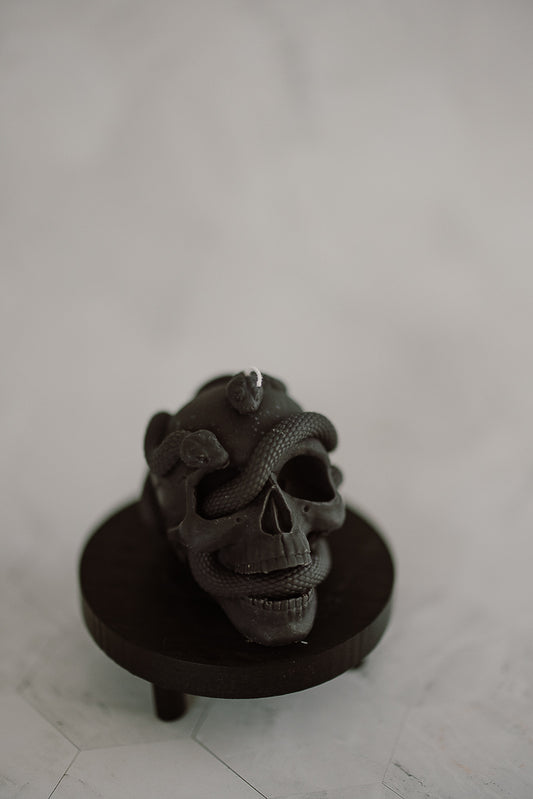 Snake skull Candle