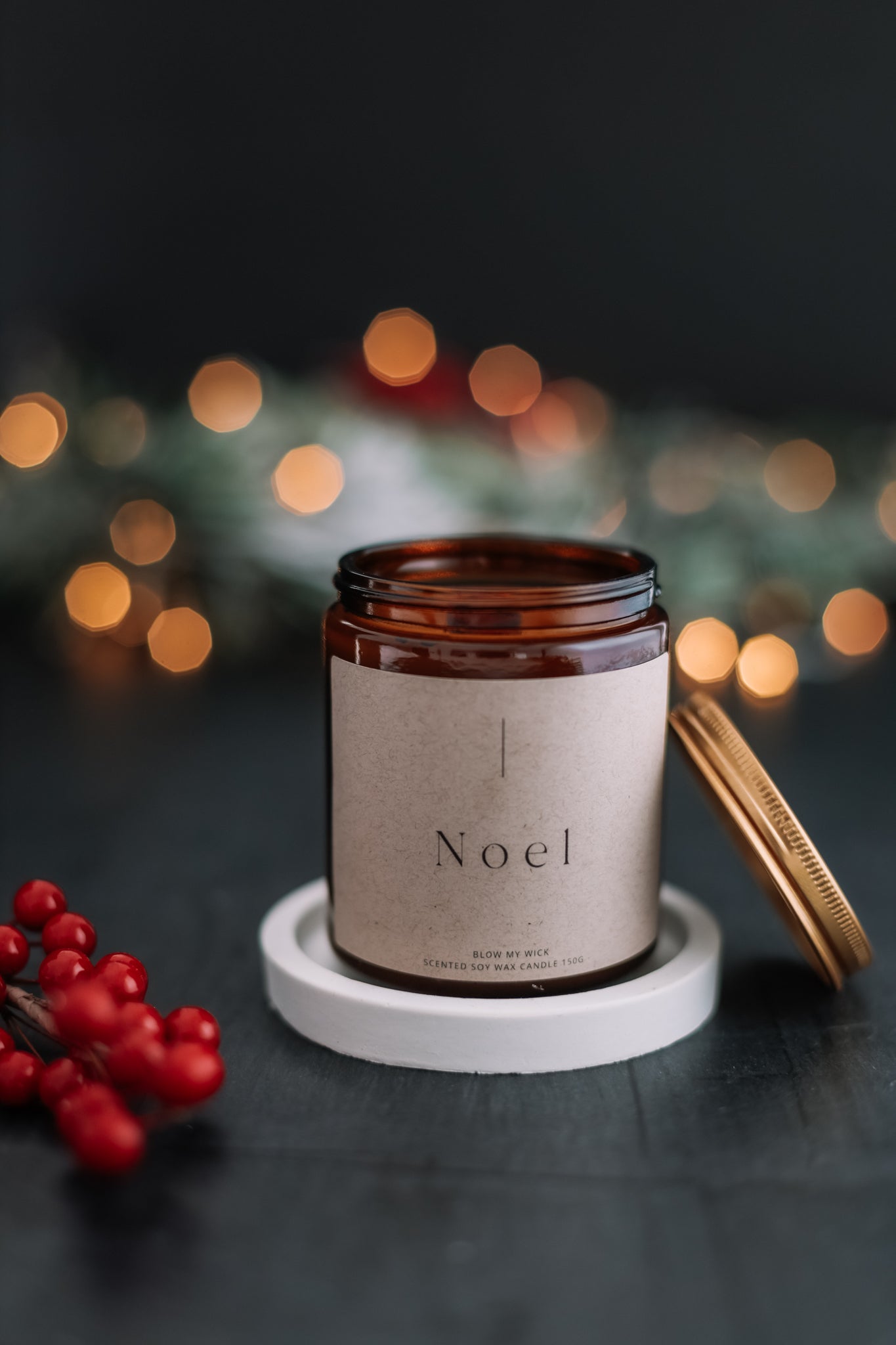 Christmas Scented Amber Jars