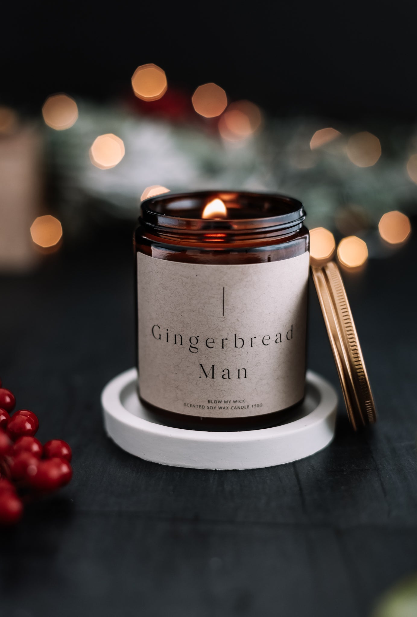 Christmas Scented Amber Jars